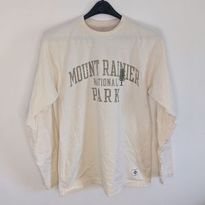 Champion Mount Rainier National Park Jersey-style Long-sleeve Shirt|Off-White
